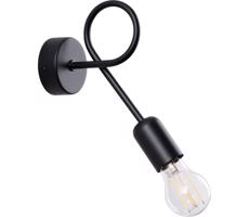 SL.1433 - Nástenná lampa LOOP 1xE27/15W/230V čierna