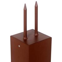 Soklové LED svietidlo Tradition snímač corten 40cm