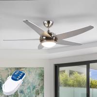 Starluna Anneka stropný LED ventilátor, strieborná