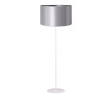 - Stojací  lampa CANNES 1xE27/15W/230V pr. 45 cm strieborná/biela