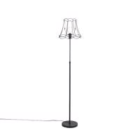 Stojacia lampa čierna s nastaviteľným rámom Granny 35 cm - Parte