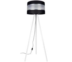 Stojacia lampa CORAL 1xE27/60W/230V biela/čierna/chróm