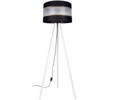 Stojacia lampa CORAL 1xE27/60W/230V biela/čierna/zlatá