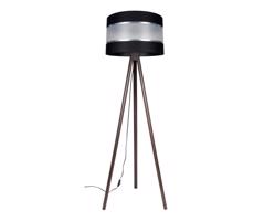 Stojacia lampa CORAL 1xE27/60W/230V wenge/čierna/chróm