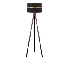 - Stojacia lampa DUO 1xE27/60W/230V pr. 44 cm čierna/wenge