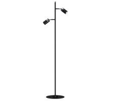 Stojacia lampa JOKER 2xGU10/25W/230V čierna/lesklý chróm