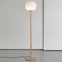 Stojacia lampa Luceplan Lita sklenené tienidlo 42 cm, jaseň