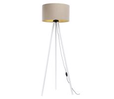 Stojacia lampa STANDART 1xE27/60W/230V béžová/biela