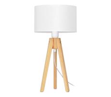 Stolná lampa ALBA 1xE27/15W/230V biela/borovica