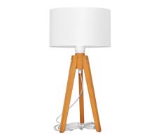 Stolná lampa ALBA 1xE27/15W/230V biela/dub