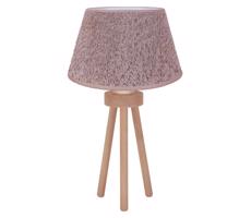 - Stolná lampa BOUCLE 1xE27/15W/230V hnedá/drevo