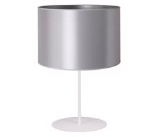 - Stolná lampa CANNES 1xE14/15W/230V 20 cm strieborná/biela