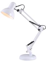 Stolná lampa L2830 SANDY biela, vrátanie LED žiarovky S2571, 8W