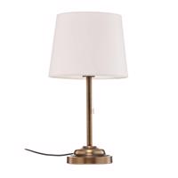 Stolná lampa Lindby Alomira, 52 cm, mosadz