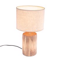 Stolná lampa Lipa béžová s hnedou 43 cm