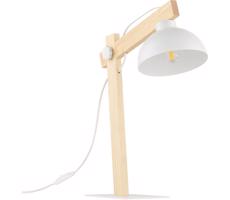 Stolná lampa OSLO 1xE27/15W/230V borovica/biela