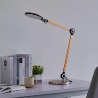 Stolná LED lampa Lindby Nyxaris, CCT, zlatá