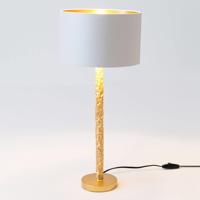 Stolová lampa Cancelliere Rotonda biela/zlatá 57 cm