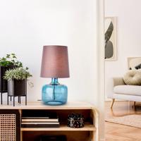 Stolová lampa Hydra výška 57 cm taupe/tmavomodrá