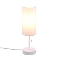 Stolová lampa Jaro s pripojením USB, biela/biela