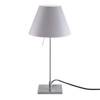 Stolová lampa Luceplan Costanzina hliník, biela hmla