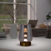 Stolová LED lampa 5305758 batéria dymová sivá