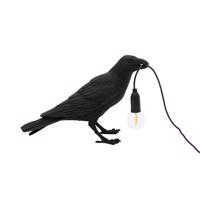 Stolová LED lampa Bird Lamp, čakajúca, čierna