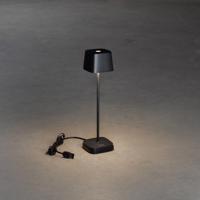 Stolová LED lampa Capri-Mini do exteriéru, čierna