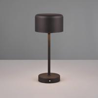 Stolová LED lampa Jeff s batériou, čierna matná