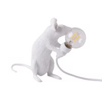 Stolová LED lampa Mouse Lamp USB stojacia biela