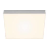 Stropné LED Flame 3 000K, 28,7x28,7 cm, strieborná