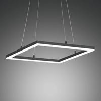 Stropné LED svietidlo Bard 42x42 cm antracit