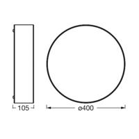 Stropné svietidlo Ledvance Orbis Paris Ø 40 cm béžová