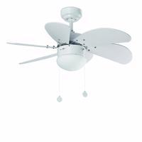 Stropný ventilátor s osvetlením Faro PALAO 33180 biela