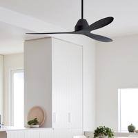 Stropný ventilátor Whitehaven 142 cm čierny