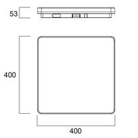 Sylvania Start Surface LED stropné svietidlo 40cm x 40cm