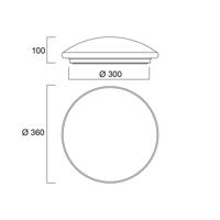 Sylvania Start Surface LED stropné svietidlo dimm Ø 36cm