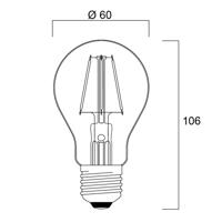 Sylvania ToLEDo Retro LED žiarovka E27 4,1 W červená