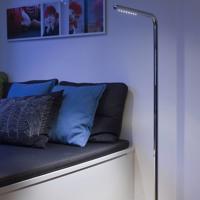 TECNOLUMEN LUM LED stojacia lampa, chróm