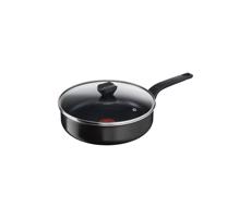 Tefal Simply Clean Red hlboká panvica + pokrievka 24 cm B5673253