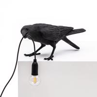 Terasové LED svietidlo Bird Lamp hrajúce čierna