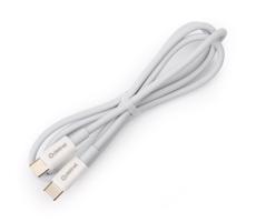 USB kábel USB-C / USB-C konektor 1m biela