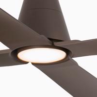 Ventilátor Typhoon L LED svietidlo IP44 hnedá