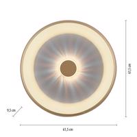 Vertigo LED stropné svietidlo, CCT, Ø 61,5 cm, mosadz