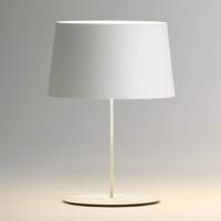 Vibia Warm 4901 stolná lampa, Ø 42 cm, biela