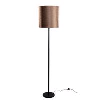 Vloerlamp zwart met velours kap krokodil 40cm - Simplo