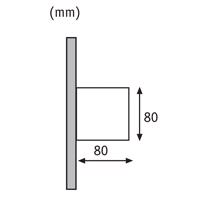 Vonkajšie nástenné svietidlo Paulmann Cybo LED, 2 700 K, 8 x 8 cm, biele