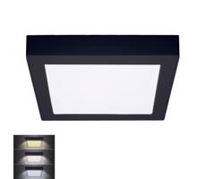 WD173-B- LED Stropné svietidlo LED/18W/230V 3000/4000/6000K čierna hranatý