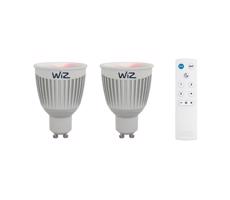 WiZ SADA 2x LED RGBW Stmievateľná žiarovka GU10/6,5W/230V 2200-6500K Wi-Fi + DO - WiZ