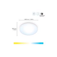 WiZ SuperSlim LED stropné svetlo CCT Ø29cm biele